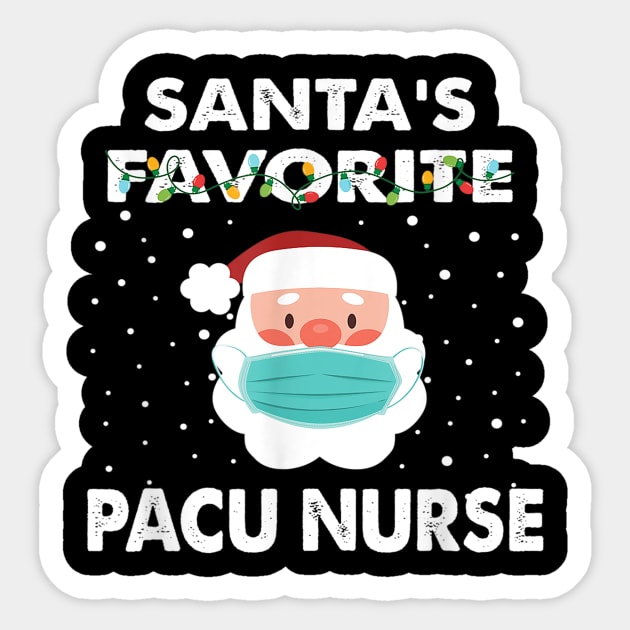 Santa's Favorite Pacu Nurse Sticker by ninishop